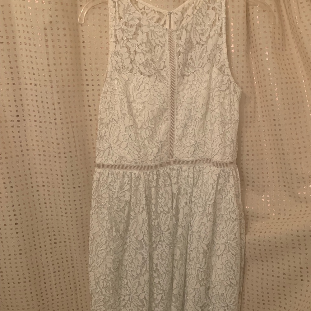 Adrianna Papell midlength white dress